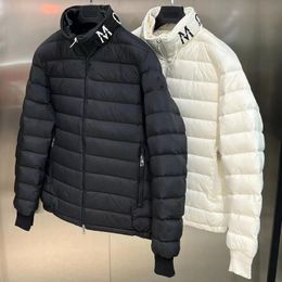 Chaquetas de hombre Último estilo Winter Down puffer Jacket Collar diseñador de impresión de letras chaqueta Parka Overcoat Casual térmico Grueso Warm Windbreaker clothing
