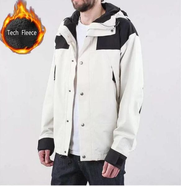 Chaquetas para hombre Abrigo de lana Tech para hombre Otoño Invierno Chaqueta cálida Además de prendas de vestir exteriores de terciopelo Abrigos a prueba de viento de estilo tres en uno Deporte Mountai8066919