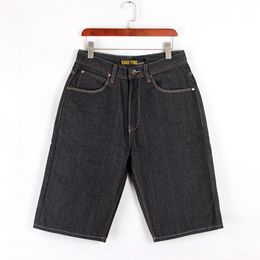 Men Jean Shorts Slim-Fit Denim Shorts jeans décontractés Les pantalons moyens adaptés à la longueur du genou