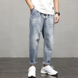 Mannen jeans 2021 lente nieuwe losse katoenen jeans man rechte broek mode persoonlijkheid cowboys