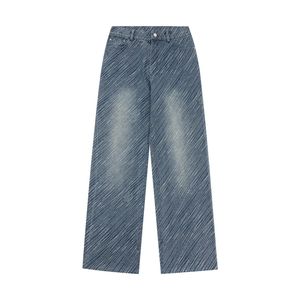 Men Jeans Designer European Jean Hombre Mens Pantalon Pantalon Biker Brodery Ripped for Trend Cotton S