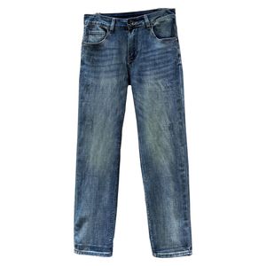 Jeans pour hommes Jeans de luxe Designer Pantalons décontractés Mode L Lettre Imprimer Pantalon graphique Casual Lâche Lourd Lavé Slim Pantalon à petite jambe Simple Noir Respirant