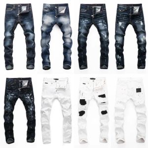 Hommes Jeans Designer Jeans Pantalons Hommes Slim Fit Élastique Mode Jeans Polyvalent Style Rue Moto Jeans Même Haute Qualité CHG23080326