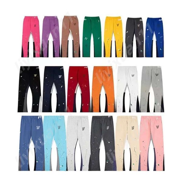 Hombres Jeans Gallerys Dept Pantalones Diseñador Carta Imprimir Pantalones de chándal Galerías Mujeres High Street Tees Pareja Pantalones casuales versátiles Traight Dept Gallerys Dept Shirt 1229