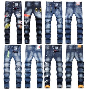 Heren jeans uomo hogere designer broek dames zwart jecket y2k luipaard leger bedrukte noodlijdende enkelbroek voor vrouw gestapeld hoge kwaliteit heren rap uitverkoop 98 katoen 2 elastaan