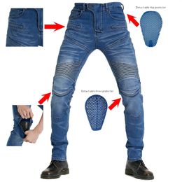 Jeans pour hommes pantalons de Moto pantalons de Moto classiques hommes Moto Jeans équipement de protection équitation pantalons de Moto pantalons de Motocross 240112