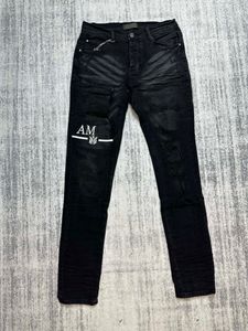 Hombres Jeans Slim Fit Skinny Denim Jeans Diseñador Casual Cremallera Pantalones Stretch moda carta bordado pantalones cargo Hip Hop Denim Pants