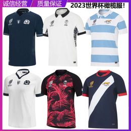 Men Jersey 2023 Wereldbeker Rugby jerseys met korte mouwen voor Schotland, Argentinië, Fiji, thuis- en wegwedstrijden