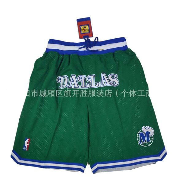 Men Jersey American Mavericks Green Gaston Basketball Pants Sports Shorts sportifs