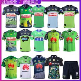 Men Jersey Nrl Auckland Rangers Indigenous Home Away Shorts de formation Olive à manches courtes Rugbyjersey