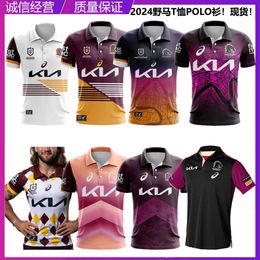 Men Jersey Nrl Brisbane Mustang T -shirt Polo voor Broncos Rugby