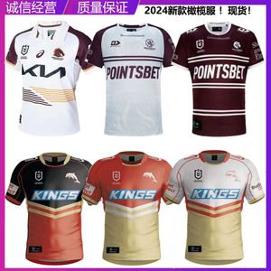 Men Jersey Nrl Mustang Dolphin Homeaway Marley Seahawk Olive korte mouwen Top Training Rugbyjersey