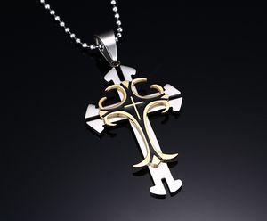 8 Designs Mode Mannen Sieraden Christian Cross Hanger 316L roestvrijstalen metalen grote kruis hoge kwaliteit8