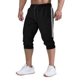 Hombres Jogger Casual Slim Harem Shorts Soft 3/4 Pantalones Moda Marca Pantalones de chándal Verano Cómodo Masculino XXXL W220307