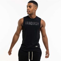 Mannen Jogger Gym Hardlopen Basketbal Training T-shirt Streetwear Mode Herenkleding Sport Casual Katoenen Gedrukt Vest