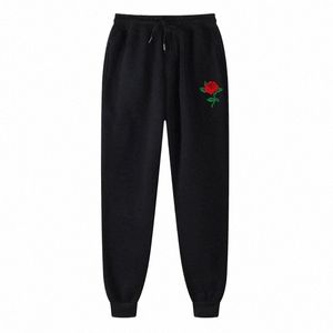 Hommes Joggers pantalons de survêtement pantalons de musculation femmes Fi pantalon décontracté imprimé Rose Harajuku Streetwear Lg pantalon vêtements de sport 00JA #