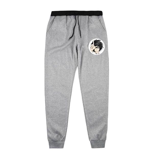 Pantalones de jogging para hombres Death Note Pantalones de chándal Pantalones de tren deportivos Venta al por mayor Jogger Streetwear Chándal Pantalones de gimnasio Pantalón Drop 220613