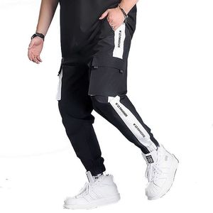 Hombres Jogging Pantalones Hombres Bolsillo Hombres hip-hop Moda Casual Otoño Jóvenes Deportes Pantalones Tamaño grande 5xl 6xl 7xl X0621