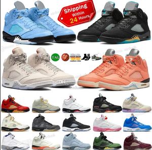 Hommes Jumpman 5 5S Aqua UNC 5s Green Bean Dark Concord Racer Blue Raging Bull Red Suede Jade Horizon Sail What The Easter shoes Taille 5 5.5 6.5 7.5 8.5 9.5 10.5 11.5 12.5 13.5