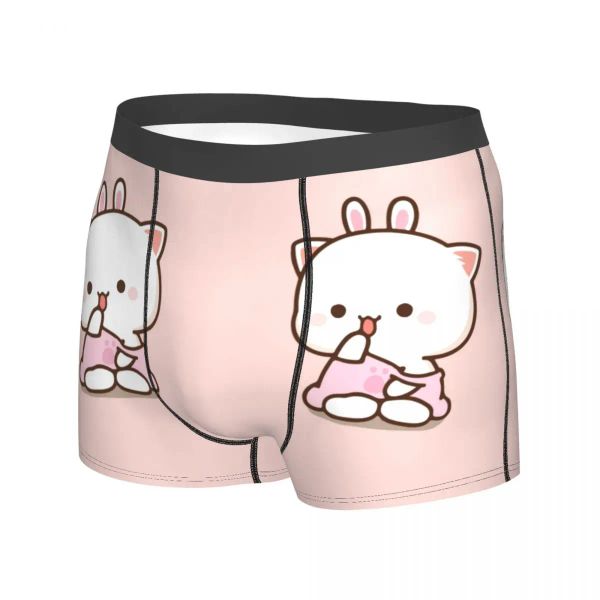 Hommes kawaii chaton mignon mochi pêche sous-vêtements girly byby ne nouveau corson boxer poteurs homme soft samis s-xxl