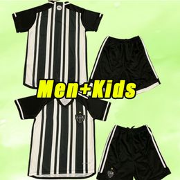 Hombres niños 2023 2024 Atlético Mineiro camisetas de fútbol Manto da Massa 23 24 Fred Cazares Otero Moura Elias Robinho Valdivia Adilson camiseta de fútbol kits de hogar para niños