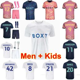 Hommes Enfants 2023-24 Club Leeds 7 PIROE Soccer Jerseys United 24 RUTTER 10 SUMMERVILLE 21 STRUIJK 25 BYRAM 29 GONTO 12 ANTHONY 20 JAMES 4 AMPADU 22 GRIS Kits de chemise de football