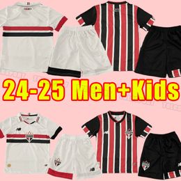 Hommes enfants 23/24 Sao Paulo Outubro Rosa maillots de football LUCIANO MIRANDA Rafinha J.Calleri Eder ALISSONNIKAO GABRIEL G.SARA Camisa de futebol adulte enfant