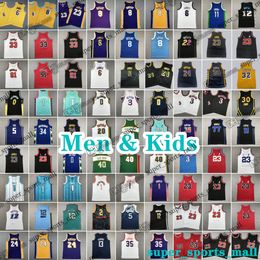 Heren kinder basketbalshirts 30 Stephen 77 Luka Fox Doncic Curry Duncan 1 Victor Wembanyama 12 Ja Morant Haliburton Antetokounmpo Haliburton Edwards Durant Irving