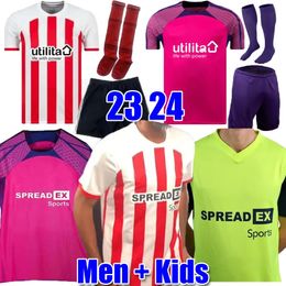 Top 23 24 Accueil 3ème maillots de football Stewart SIMMS ROBERTS AMAD CLARKE DAJAKU EMBLETON EVANS O'NIEN Maillot de football PRITCHARD Hommes Kit Enfants