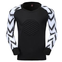 Heren Kinderen Rugby Voetbal Doelman Jerseys Voetbal Keeper Jersey Shirts Keeper Sport Kit Borst Elleboogbeschermer Aangepaste print 240307