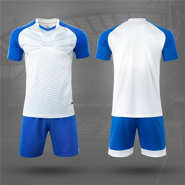 Ensembles de football pour hommes et enfants, uniformes de volley-ball à manches courtes, maillots de football, chemises, kit de sport, costume respirant, impression personnalisée 240122