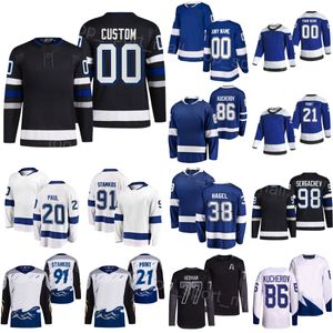 Heren Kinderen Dames 2024 Alternatief hockey 86 Nikita Kucherov Jersey 21 Brayden Point 91 Steven Stamkos 38 Brandon Hagel 98 Mikhail Sergachev Victor Hedman Nicholas Paul