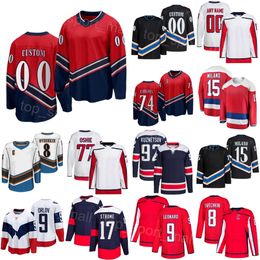 Heren Kinderen Dames Hockey 9 Ryan Leonard Jerseys 8 Alex Ovechkin 17 Dylan Strome 92 Evgeny Kuznetsov 77 T.J. Oshie 15 Sonny Milano John Carlson omgekeerde retro winterklassieker