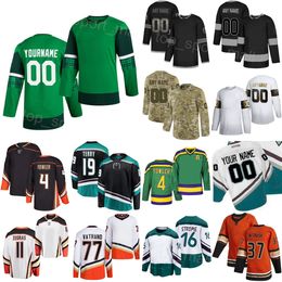 Heren Kinderen Dames Hockey 91 Leo Carlsson Jersey 11 Trevor Zegras 19 Troy Terry 4 Cam Fowler 37 Mason McTavish 77 Frank Vatrano 16 Ryan Strome Reverse Retro Stadium Series