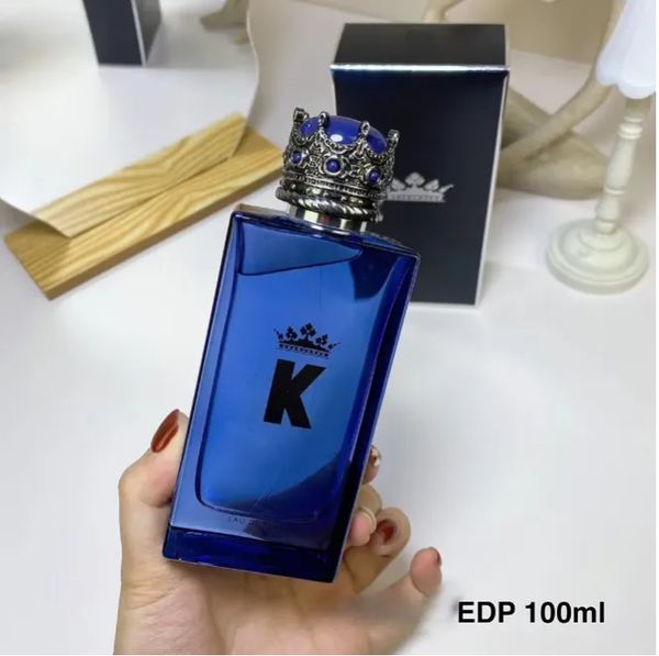 Hombres King Crown Spray Colonia K Perfume 100 ml Hombre Fragancia encantadora Eau De Parfum 3.3Fl.Oz Francia Marca Perfumes Olor duradero 887