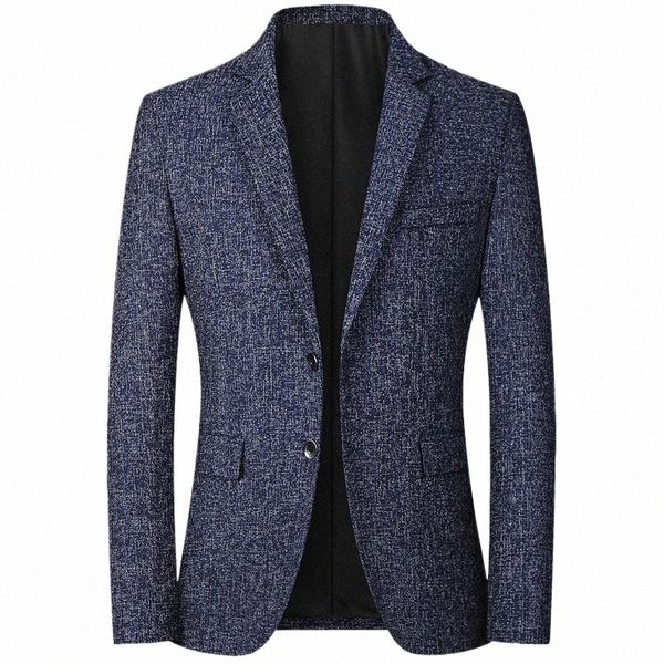 Hommes Style coréen Costume Blazer Printemps Automne Casual Butt Up Costume Manteau Plus Taille 3XL 4XL Garçons Bureau Lâche Blazer Veste Oversize Q5As #