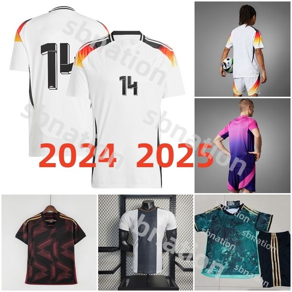 Hombres Kroos Euro Cup Alemania 2024 Camisa de fútbol en casa Jerseys Juvenil Kits Kits Hummels Gnabry Werner Draxler Reus Muller Gotze Football Shirt Uniforme