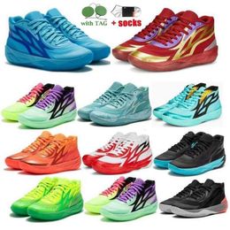 Men Lamelo Ball MB 2 Chaussures de basket-ball MB.02 Sports extérieurs 02 Honeycomb Phoenix PHENOM FLARE LUNAR JADE ORANGE 2024 S TRACLE JOGGAGE ATHICULAIRE Sneakers