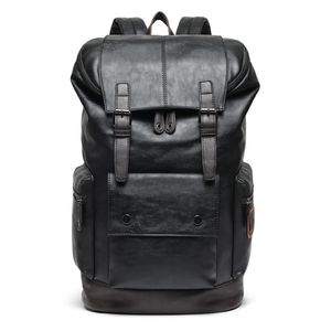 Hommes Grand Cuir Antivol Voyage Sac À Dos Ordinateur Portable Sacs De Luxe Noir Bagpack Garçon Grande Capacité École Mâle Affaires Femmes Épaule2602