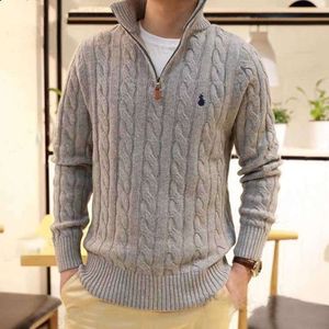 Hommes Laurens Pulls Hommes Pull Designer Polo Demi-Zip Ralphs Sweat À Capuche À Manches Longues Tricoté Cheval Twist Col Haut Homme Femme Laurens Broderie Mode Suclothe