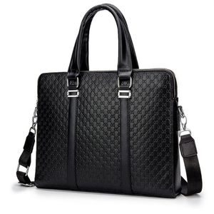 Bolso de cuero de hombres 14 bolsas de estilo antiguo estuches negros de negocios de negocios en cartera de bolsas de mensajero de mensajería2560