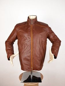 Veste en cuir pour hommes Designer Zilli Vestes Marron Manteaux pour hommes Designer classique Vêtements d'extérieur légers