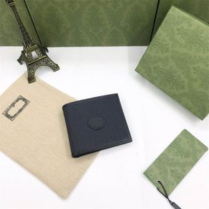 Hommes en cuir courte portefeuille Male Male Clip Card Credit Carte Dollar Wallets Carte Portez pour l'homme avec la boîte 81015