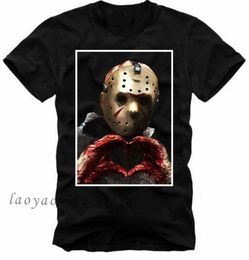 Men Leisure Tops Horror Movie Tshirt Jason Voorhees vendredi 13 f r i e n d s Killer 4671 Big Tall T-shirt 240409