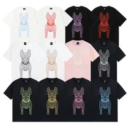 Men Life Line Franse bulldog Work Outdoor T-shirt Lettering Round Neck korte mouwen Katoen losse T-shirt