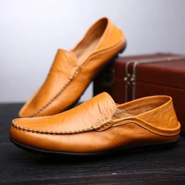 Hommes mocassins chaussures en cuir hommes chaussures décontractées mocassins respirant baskets hommes chaussures de conduite confort appartements grande taille 45 240113