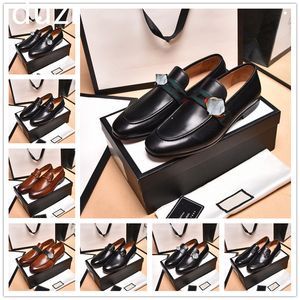 Heren Loafers Topkwaliteit g-merk Formele designerkleding Schoenen Heren Zwart echt leer Zakelijk Bruiloft Kantoor Feest Formeel Luxe Herenkledingschoen 38-45