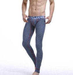 Hommes longs johns thermiques sous-vêtements sexy coton coton samis legging8821516