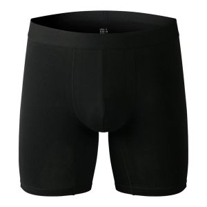 Mannen lange been comfort onderbroek bokser briefs zachte slipje ondergoed elastische boksers shorts verlengende slijtvast