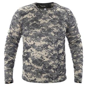 Mannen lange mouwen t-shirt tactische camouflage t-shirts lente sneldrogend ademend militair leger tops merk kleding t-shirt 210707
